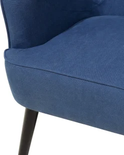 Beliani Nojatuoli Kankainen Tummansininen Loken Best Sale