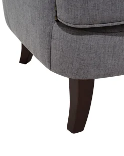 Beliani Nojatuoli Kankainen Tummanharmaa Viborg Ii Online