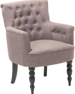 Beliani Nojatuoli Kankainen Vaaleanharmaa Alesund Online