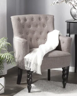 Beliani Nojatuoli Kankainen Vaaleanharmaa Alesund Online