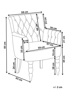 Beliani Nojatuoli Kankainen Vaaleanharmaa Alesund Online