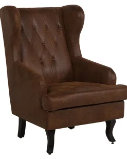 Beliani Nojatuoli Keinonahka Ruskea Alta Store