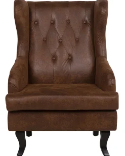 Beliani Nojatuoli Keinonahka Ruskea Alta Store