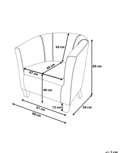 Beliani Nojatuoli Keinonahka Ruskea Borwick Fashion