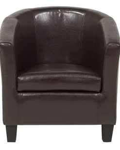 Beliani Nojatuoli Keinonahka Ruskea Borwick Fashion