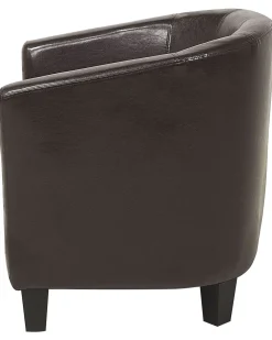 Beliani Nojatuoli Keinonahka Ruskea Borwick Fashion