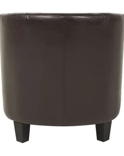 Beliani Nojatuoli Keinonahka Ruskea Borwick Fashion