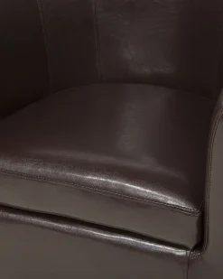 Beliani Nojatuoli Keinonahka Ruskea Borwick Fashion