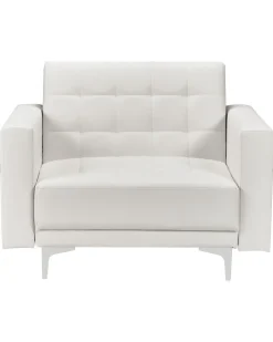 Beliani Nojatuoli Keinonahka Valkoinen Aberdeen Online