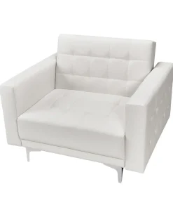 Beliani Nojatuoli Keinonahka Valkoinen Aberdeen Online