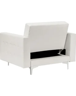 Beliani Nojatuoli Keinonahka Valkoinen Aberdeen Online