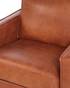 Beliani Nojatuoli Keinonahkainen Ruskea Vind Sale