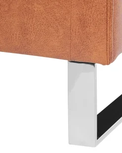 Beliani Nojatuoli Keinonahkainen Ruskea Vind Sale