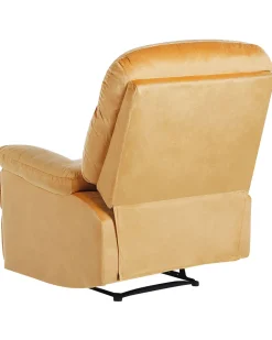 Beliani Nojatuoli Keltainen Sametti Eslov Cheap