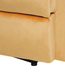 Beliani Nojatuoli Keltainen Sametti Eslov Cheap