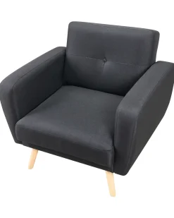 Beliani Nojatuoli Musta Florli Cheap