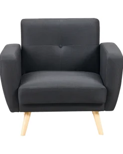 Beliani Nojatuoli Musta Florli Cheap