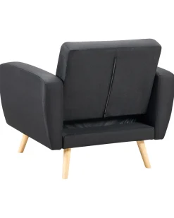 Beliani Nojatuoli Musta Florli Cheap