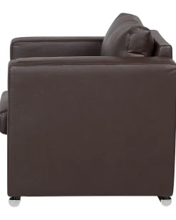 Beliani Nojatuoli Nahka Ruskea Helsinki Outlet