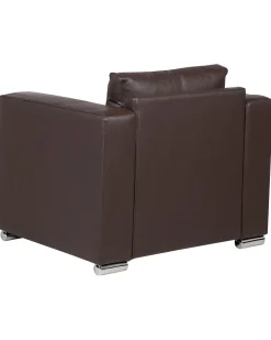 Beliani Nojatuoli Nahka Ruskea Helsinki Outlet