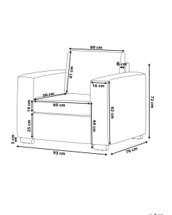 Beliani Nojatuoli Nahka Ruskea Helsinki Outlet