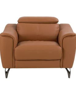 Beliani Nojatuoli Nahkainen Ruskea Narwik Shop