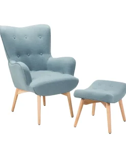 Beliani Nojatuoli Rahilla Kangas Vaaleansininen Vejle Best