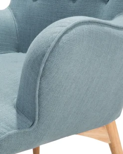 Beliani Nojatuoli Rahilla Kangas Vaaleansininen Vejle Best