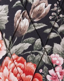 Beliani Nojatuoli Rahilla Kukkakuviollinen Musta Sandset Best Sale