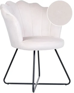 Beliani Nojatuoli Sametti Beige Lovelock Best