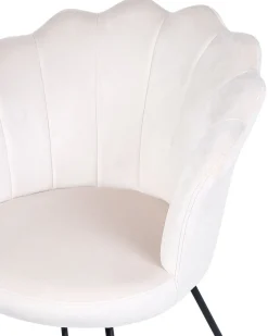 Beliani Nojatuoli Sametti Beige Lovelock Best