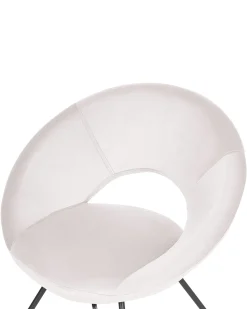 Beliani Nojatuoli Sametti Beige Rachel Flash Sale