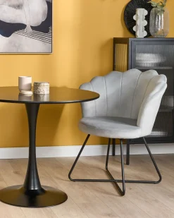 Beliani Nojatuoli Sametti Harmaa Lovelock Discount