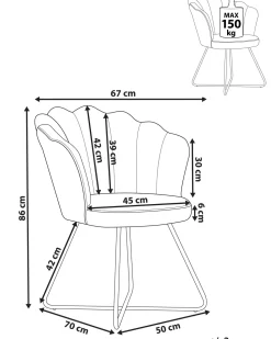 Beliani Nojatuoli Sametti Harmaa Lovelock Discount