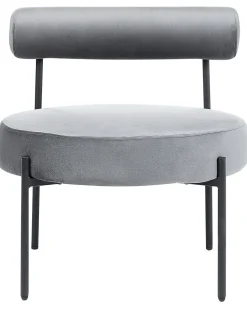 Beliani Nojatuoli Sametti Harmaa Alpha Cheap