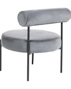 Beliani Nojatuoli Sametti Harmaa Alpha Cheap