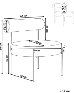 Beliani Nojatuoli Sametti Harmaa Alpha Cheap