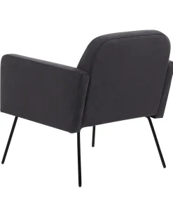 Beliani Nojatuoli Sametti Harmaa Narken Shop