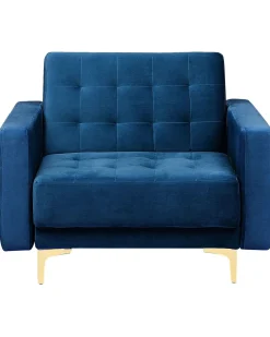 Beliani Nojatuoli Sametti Laivastonsininen Aberdeen Cheap