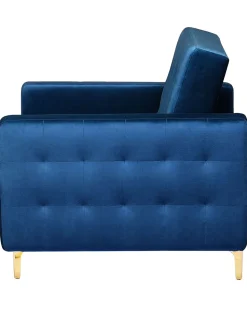 Beliani Nojatuoli Sametti Laivastonsininen Aberdeen Cheap