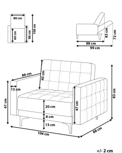 Beliani Nojatuoli Sametti Laivastonsininen Aberdeen Cheap