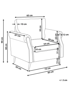Beliani Nojatuoli Sametti Laivastonsininen Vietas New
