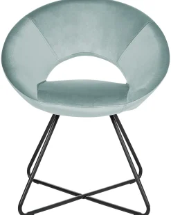 Beliani Nojatuoli Sametti Mintunvihrea Rachel Outlet