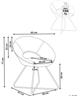 Beliani Nojatuoli Sametti Mintunvihrea Rachel Outlet