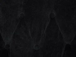 Beliani Nojatuoli Sametti Musta Alta Store