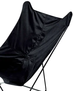 Beliani Nojatuoli Sametti Musta Nybro Store