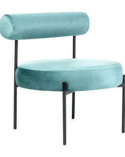 Beliani Nojatuoli Sametti Turkoosi Alpha Online