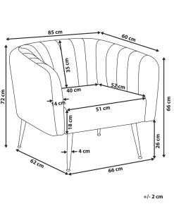 Beliani Nojatuoli Sametti Vaaleanharmaa Laconia Hot
