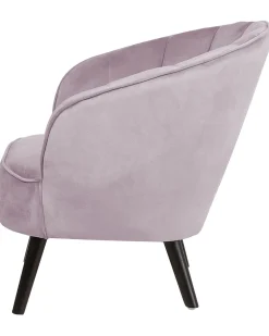 Beliani Nojatuoli Sametti Vaaleanpunainen Dala Outlet