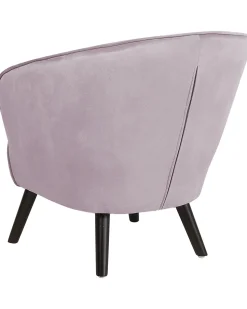 Beliani Nojatuoli Sametti Vaaleanpunainen Dala Outlet